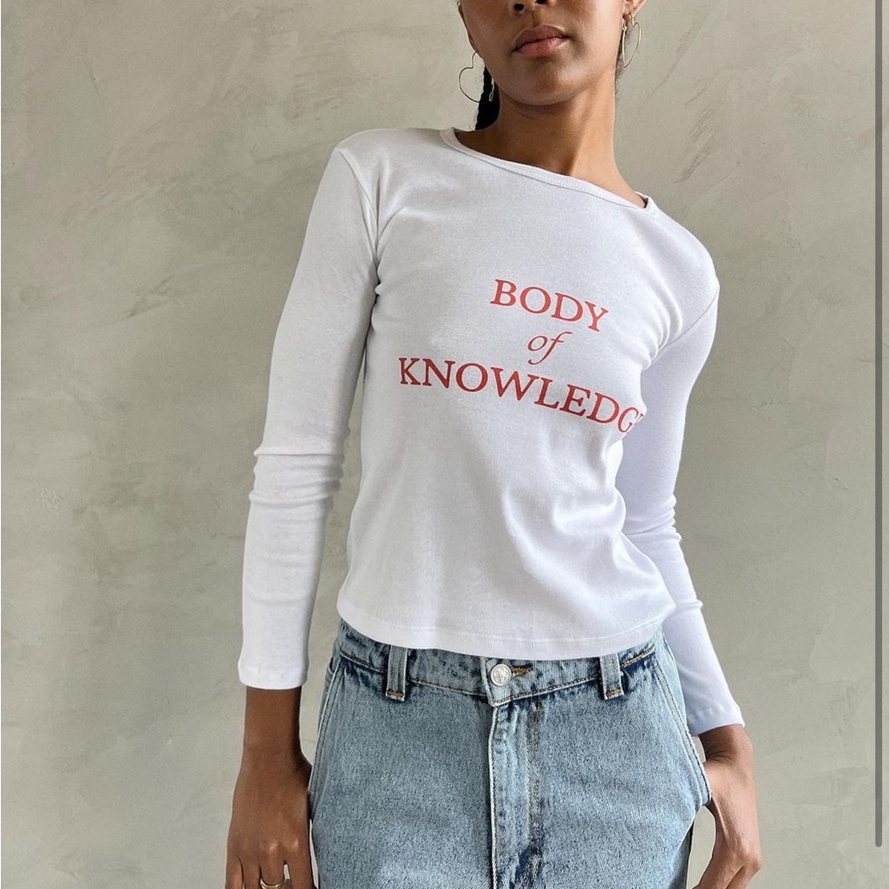 ISO LOOM X LISA SAYS GAH BODY OF KNOWLEDGE LONG SLEEVE TEE ***DO NOT BUY***